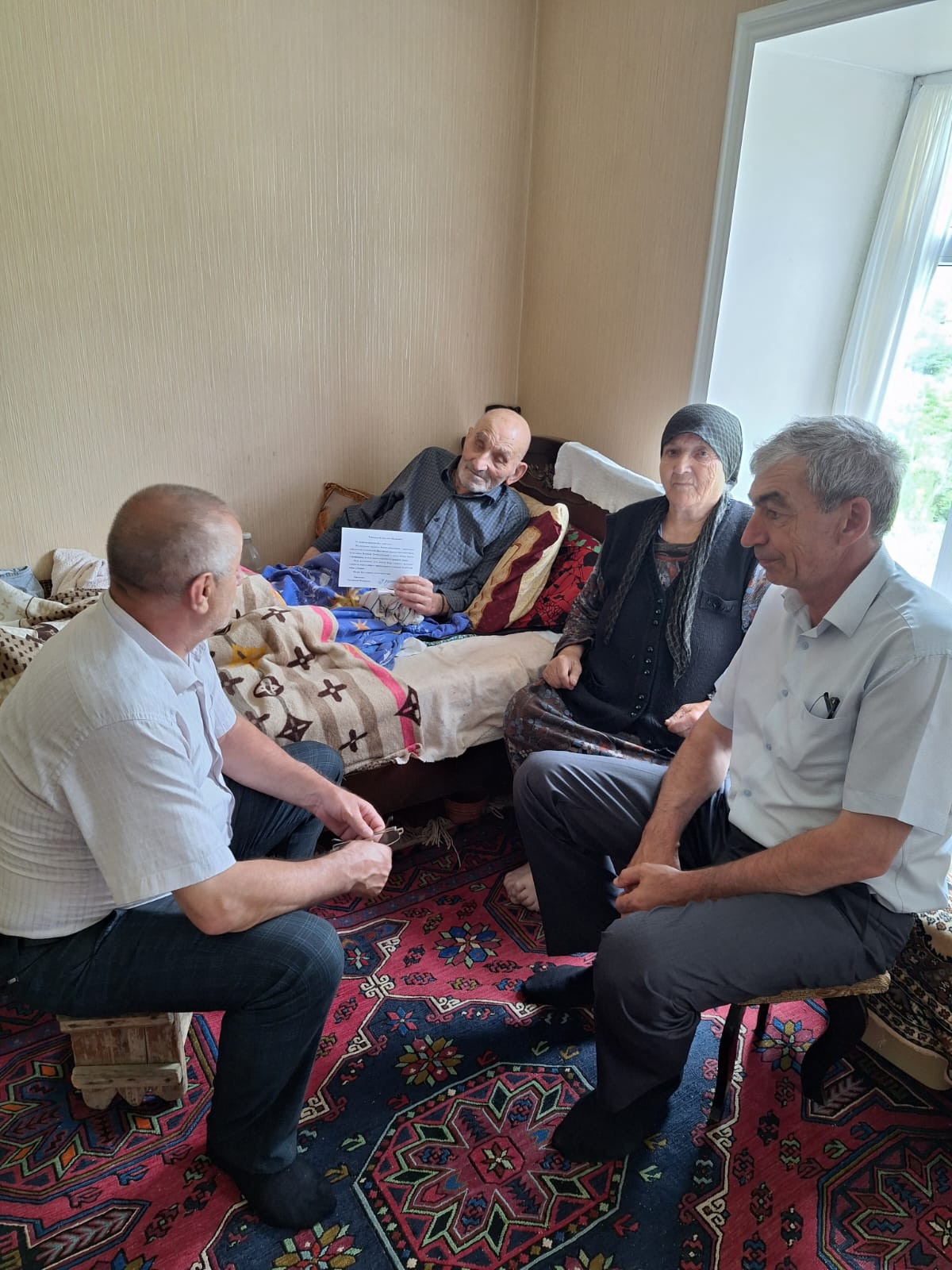 Жителя села Каракюре поздравили с 95-летием